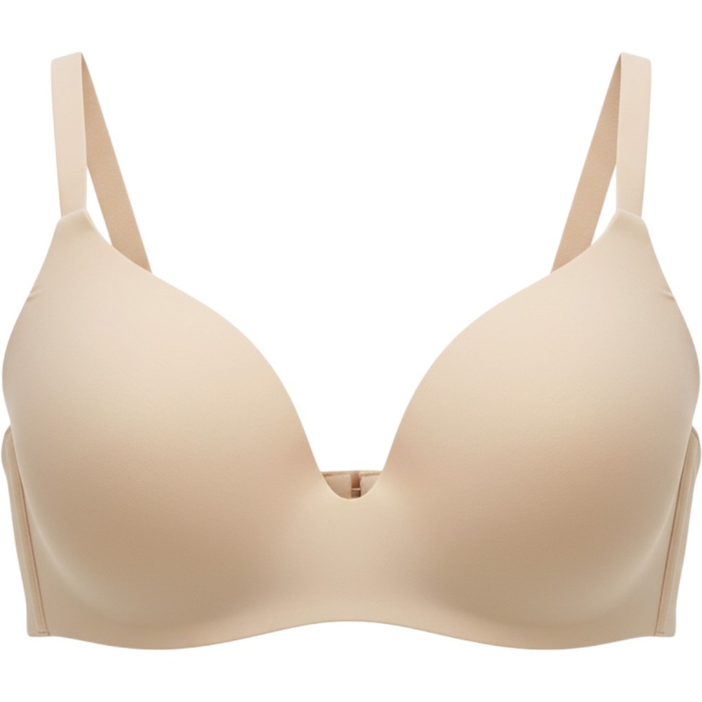 Victoria's Secret Lightly Lined Wireless Bra Nude Beige 34D 433112-SEQ